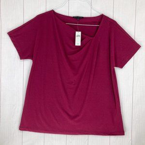 Banana Republic LARGE Maroon Blouse NWT